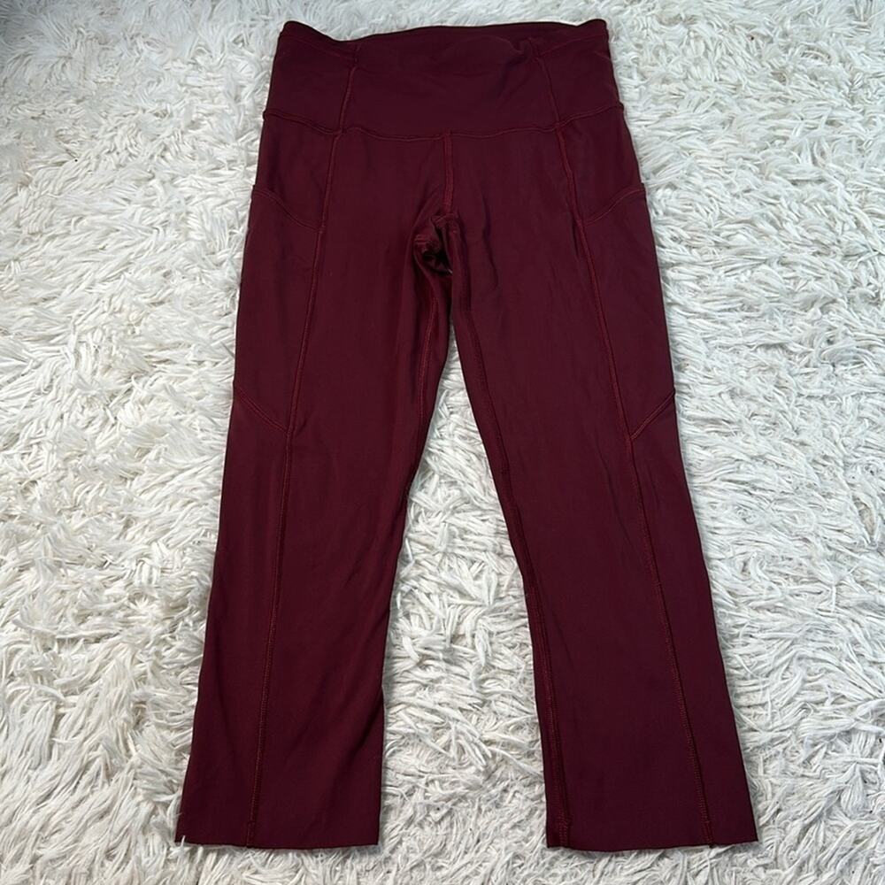 Lululemon Fast and Free Crop II 19" *Non-Reflective Cassis